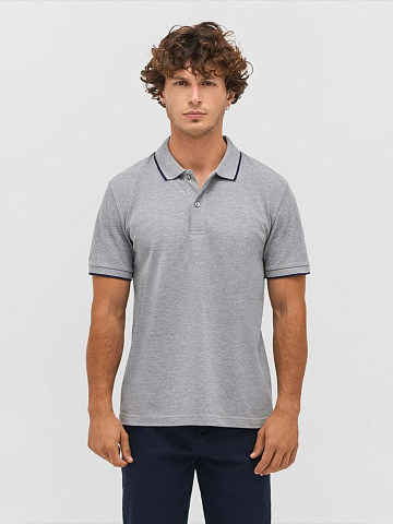 Рубашка поло унисекс Palermo, красная с белым - рис 8.