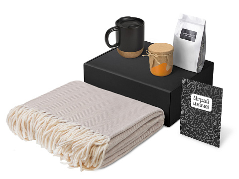 Подарочный набор Re:y. Nest с пледом, кружкой и вареньем - рис 2.