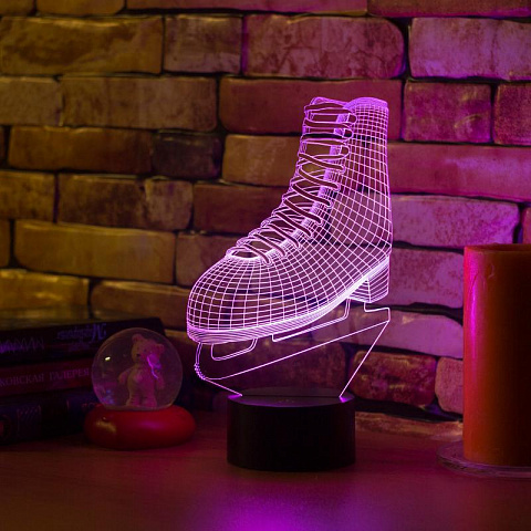 3D лампа Фигурный конёк - рис 5.