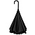 Зонт наоборот Style, трость, черный - миниатюра