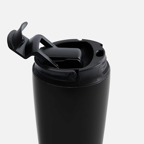 Термостакан с двумя поильниками Duetta, черный - рис 4.
