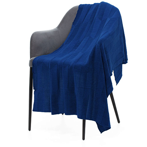 Плед Rombus, темно-синий (кобальт)