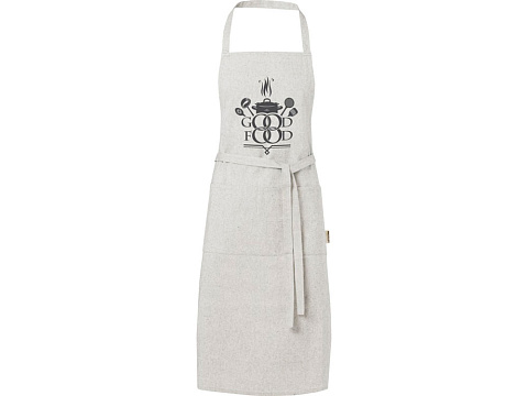Pheebs 200 g/m2 recycled cotton apron, серый яркий - рис 4.