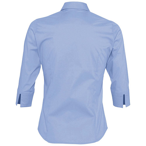 Рубашка женская с рукавом 3/4 Effect 140, голубая - рис 3.