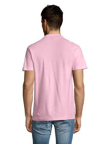 Рубашка поло мужская Summer 170, розовая - рис 7.