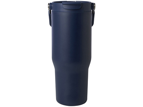 Термостакан Bronx объемом 900 мл из меди и переработанной нержавеющей стали, сертифицированной по стандарту RCS, с вакуумной изоляцией и крышкой с двойной функцией - Темно - синий - рис 3.