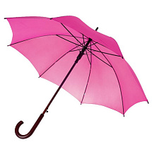 Розовый зонт трость