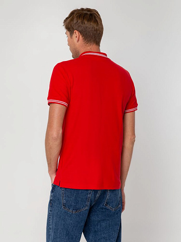 Рубашка поло Virma Stripes, красная - рис 8.
