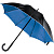 Зонт-трость Downtown, черный с синим - миниатюра - рис 2.
