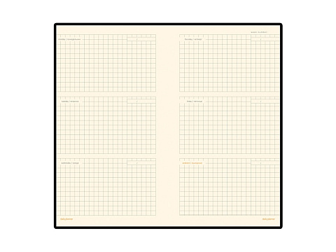 Еженедельник недатированный А6 Metropol, красный - рис 2.