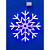 Подвесной светодиодный светильник "Снежинка" - миниатюра - рис 2.