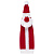 Чехол вязаный для бутылки "Дед Мороз" - миниатюра - рис 2.