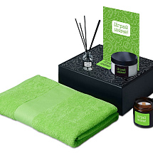 Подарочный набор Re:y. Care с полотенцем, солью для ванны и диффузором