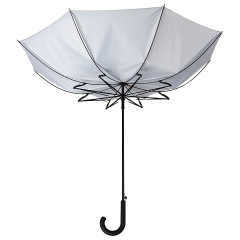 Зонт-трость Wind, серебристый - рис 3.