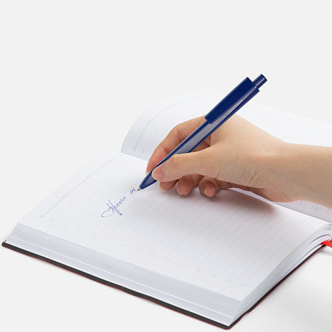 Ручка шариковая Ridge в футляре, синяя - рис 5.