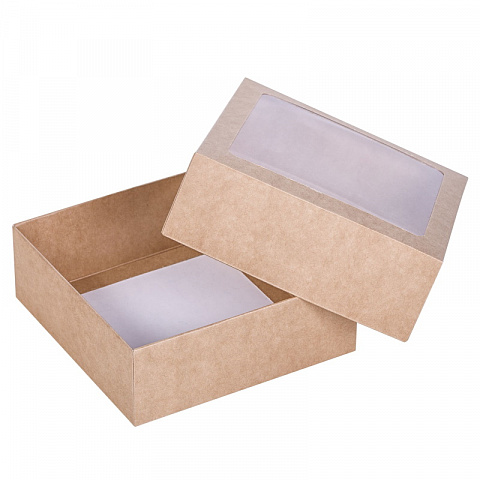 Коробка с прозрачным окошком квадратная (15 см) - рис 2.