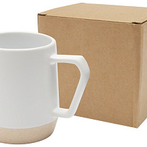 Dolce керамическая кружка объемом 300 мл с матовой отделкой, белый