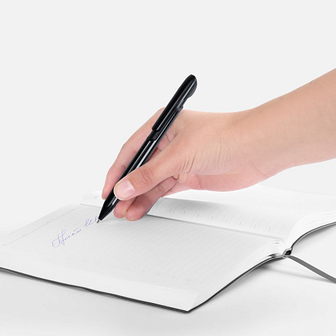 Ручка шариковая Evoxx Recycled, черная - рис 7.