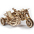 Деревянный мотоцикл с коляской Ugears - миниатюра - рис 4.