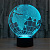 3D светильник Планета Земля - миниатюра