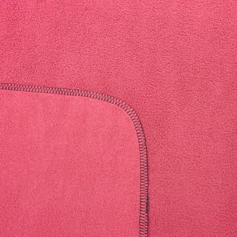 Флисовый плед Warm&Peace XL, розовый (коралловый) - рис 4.