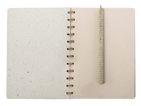 Живой блокнот А5 с бумажным карандашом и семенами цветов микс, белый - рис 5.