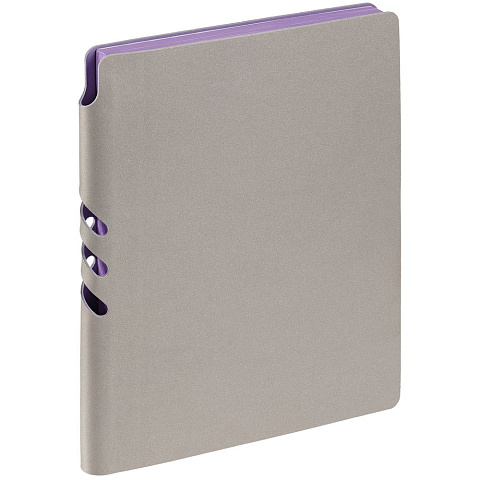 Ежедневник Flexpen, недатированный, серебристо-фиолетовый - рис 2.