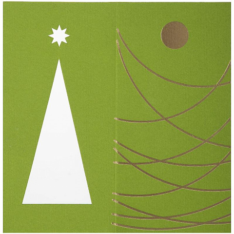Новогодняя открытка из дерева Ёлочка - рис 2.