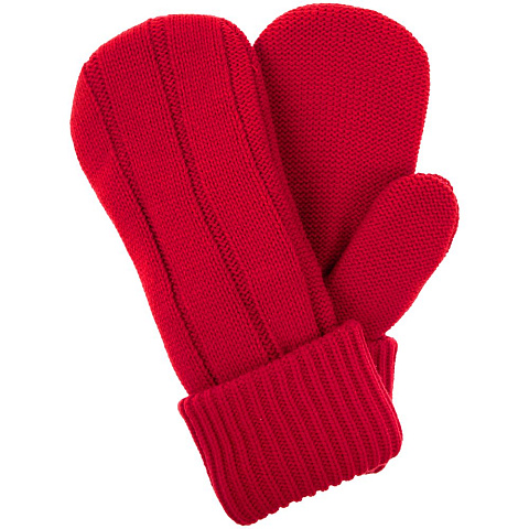 Варежки Knit Beat, красные - рис 3.
