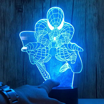 3D лампа Человек Паук
