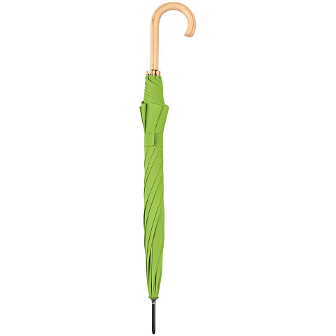 Зонт-трость OkoBrella, зеленое яблоко - рис 4.