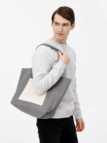 Шопер Shophop, серый с неокрашенным - рис 8.