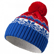 Новогодняя шапка Happy Winter (синяя)