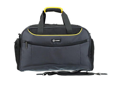 Сумка спортивная TORBER, серый, полиэстер, 48 х 24 х 30 см - рис 4.