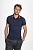 Рубашка поло мужская Pasadena Men 200 с контрастной отделкой, темно-синяя с белым - миниатюра - рис 6.