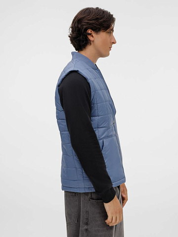 Жилет унисекс Warmbridge, синий (джинс) - рис 7.