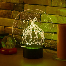 3D светильник Жирафы