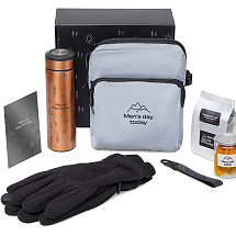 Подарочный набор Re:m. Step  с термосом, перчатками и сумкой
