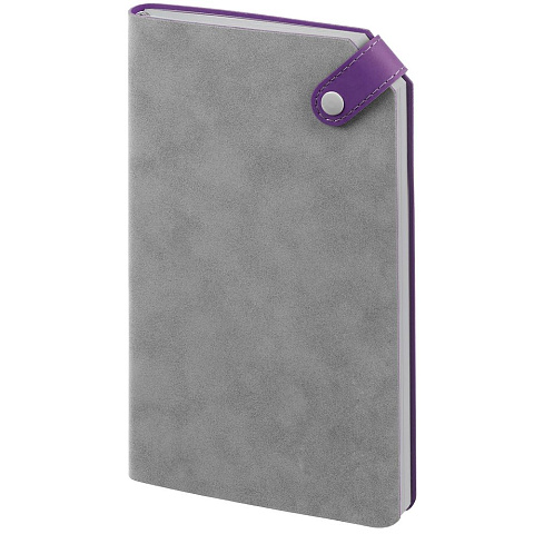 Ежедневник Corner, недатированный, серый с фиолетовым - рис 2.
