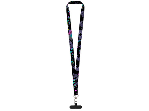 Ланъярд 2,5 см под сублимацию с трендовым карабином и узким держателем для телефона из ПЭ - рис 3.