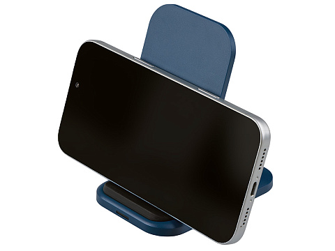 Беспроводное зарядное устройство Foldy, 15 Вт, темно-синий - рис 4.