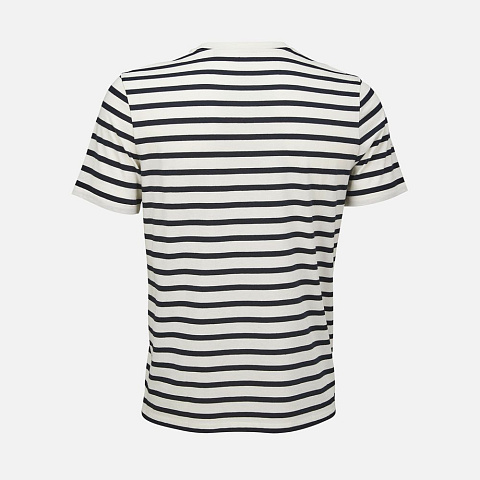 Футболка унисекс Legend, молочно-белая с темно-синим - рис 3.