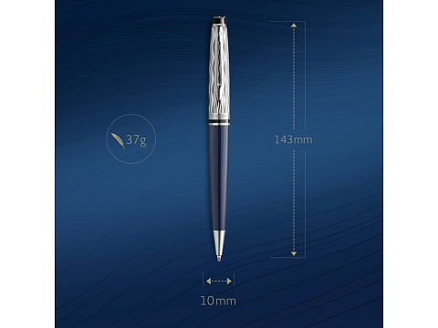 Шариковая ручка Waterman Expert22 SE deluxe Blue CT, стержень: M, цвет: Blue, в подарочной упаковке. - рис 6.