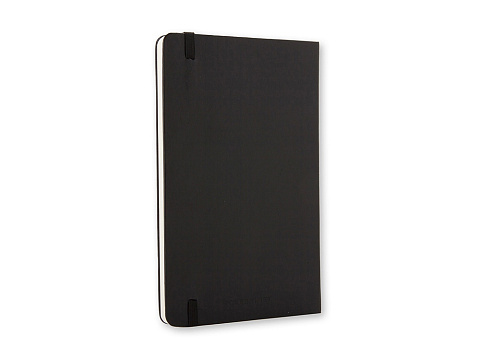 Записная книжка Moleskine Classic (нелинованный) в твердой обложке, Large (13х21см), черный - рис 2.