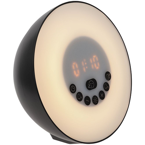 Лампа-колонка со световым будильником dreamTime, ver.2, черная - рис 2.