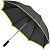 Зонт-трость Highlight, черный с зеленым - миниатюра