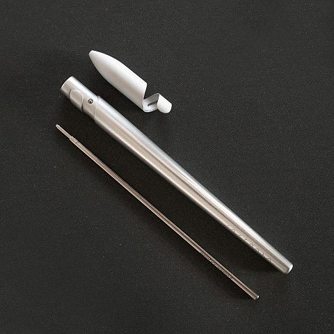 Шариковая ручка Sostanza, серебристая - рис 6.