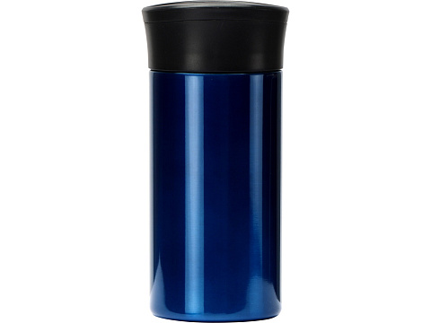 Вакуумная термокружка с кнопкой Upgrade, Waterline, тубус, темно-синий - рис 6.
