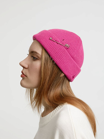 Шапка Pricker, розовая (малиновая) - рис 13.