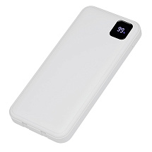 Внешний аккумулятор со встроенными кабелями Фрэйм, 10000мач, белый